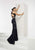 Jasz Couture - Ornate Cutout Mermaid Gown 5929 in Blue