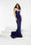 Jasz Couture - Beaded Sweetheart Dress 5940 in Blue