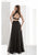 Jasz Couture - Two Piece A Line Gown 5607 in Black