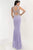 Jasz Couture - Beaded High Neck Long Gown 5621 in Purple
