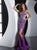 Jasz Couture - Crystal Encrusted Gown  4109C in Purple