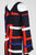 Jax - 1TZSF073J Color Block Sheath Dress in Blue and Multi-Color