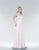 Jadore - JC8088 Strapless Sweetheart Lace Bodice Chiffon Gown In Pink