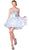 Strapless Jeweled Sweetheart Empire Waist Cocktail Dress