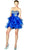Cinderella Divine - Strapless Jeweled Sweetheart Empire Waist Cocktail Dress