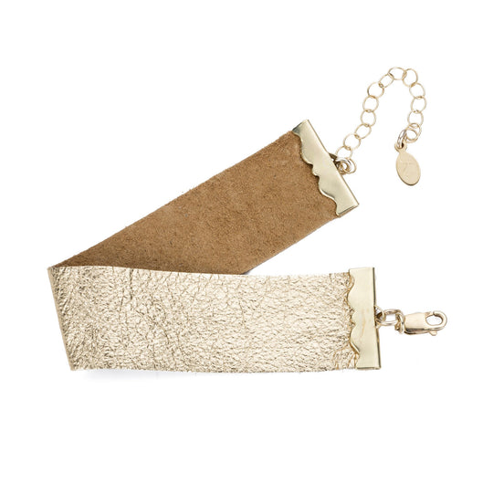 Tulum Metallic Leather Bracelet