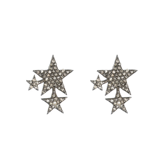 Brooklyn Star Diamond Earring Studs