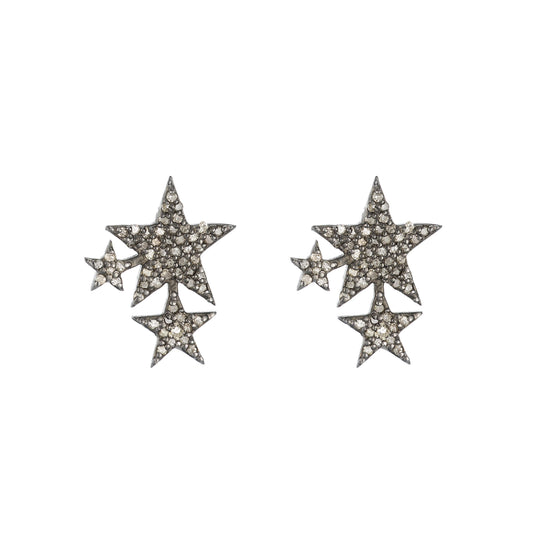 Ashley Schenkein Jewelry - Brooklyn Star Diamond Earring Studs