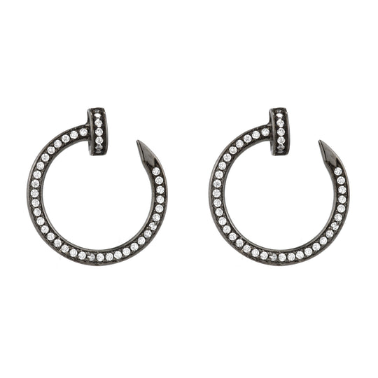 Melrose CZ Nail Stud Earring