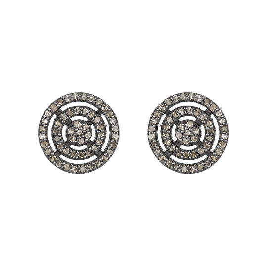 Brooklyn Ascending Circles Diamond Earring Studs