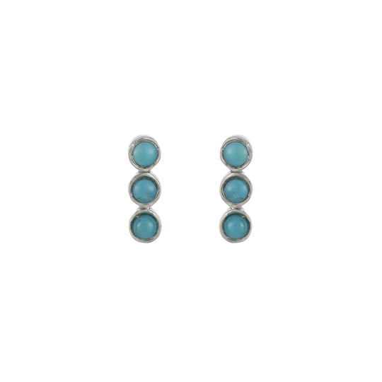 Tulum 3 Bezel Gemstone Earrings