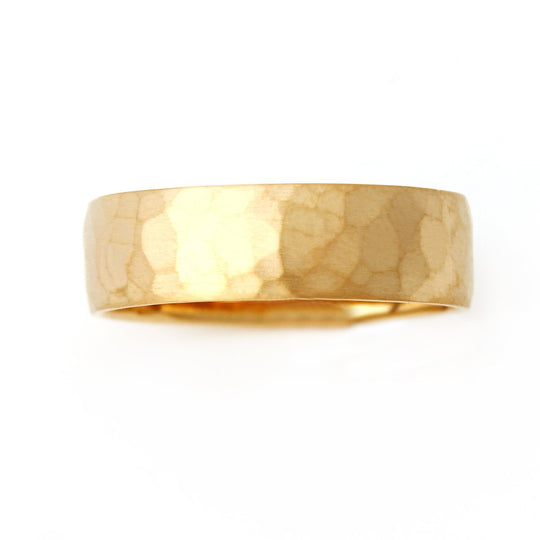 Men's Hammered Wedding Band