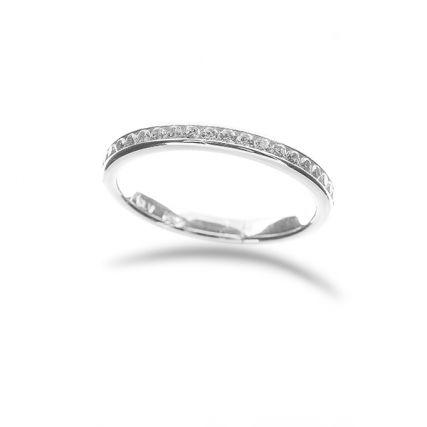Mini Channel Eternity Wedding Band