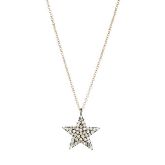 Ashley Schenkein Jewelry - Brooklyn Diamond Star Necklace in Gold