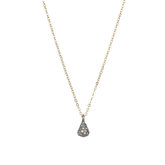 Brooklyn Small 3-D Teardrop Diamond Necklace