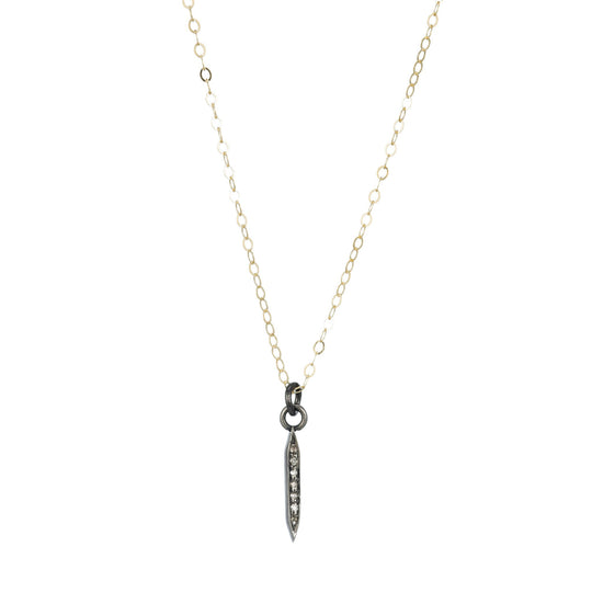 Brooklyn Diamond Mini Spear Necklace