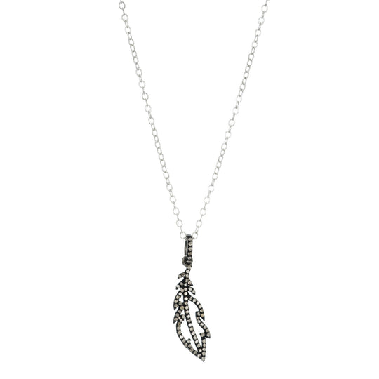 Brooklyn Diamond Feather Necklace
