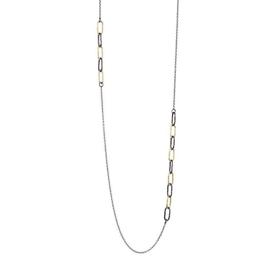 Telluride Mixed Metal Long Chain Necklace 