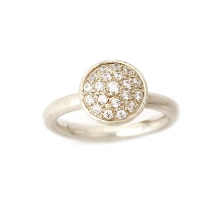 Pavé Diamond Dome Ring Gold