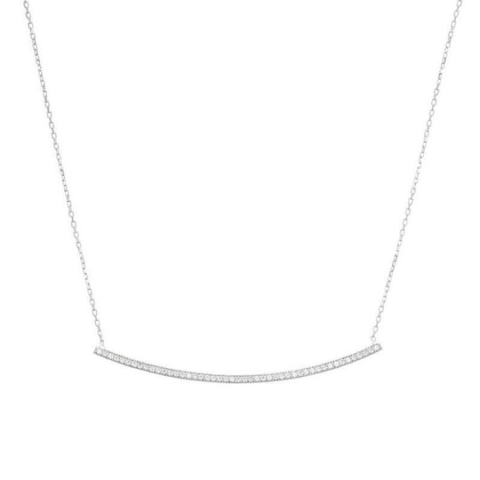Pavé Bar Necklace