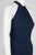 Julia Jordan - JJ36624 Halter Neck Keyhole Cutout Solid Crepe Jumpsuit In Blue