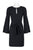 Julia Jordan - JJ36939 Long Sleeve Jewel Neck Sheath Dress In Black
