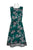Julia Jordan - JJ37193 Floral Printed Jewel Neck A-line Dress In Green