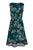Julia Jordan - JJ37193 Floral Printed Jewel Neck A-line Dress In Green