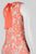 Jolibel - 117013 V Neck Lace Sheath Dress in Orange