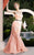 MNM Couture - 5231 Strapless Ruched Sweetheart Ornate Gown In Orange