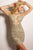 21531 Long Sleeve Sequined Sheath Dress