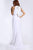21581 Sleeveless Keyhole Cutout Bodice Sheath Gown