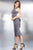Modified Jewel Neck Ruffled Sheath Dress 24100