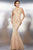 25664 Lace V-neck Sheath Dress