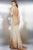 Elegant Gold-Beaded Evening Dress 26659