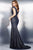 26846 Embellished V-neck Trumpet Dress
