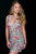 Beautiful Short Dress in Floral Design Embellishments 27207