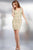 Crystal Embellished V-Neck Cocktail Dress 28581