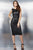 Elegant Fitted Short Dress in Geometric Pattern 28742