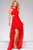 Elegant Jewel Neckline Dress with Unique Side Cutouts 3077