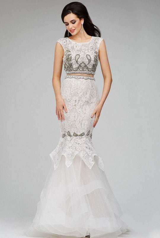 31553 Lace Jewel Mermaid Dress