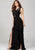 32119 Surplice Multi-Cutout Bodice Draping Jersey Gown