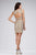 32689 Two Piece Sleeveless Sequin Fitted Dress