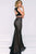 34098 Two-Piece Diamond Cut-out Back Beaded Dress