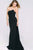 Artistically Strapless Asymmetrical Sheath Gown 36588