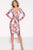 Long Sleeve Floral Print Cocktail Dress 36768