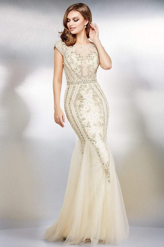 36879 Crystal Embellished Mermaid Gown