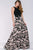 39206 Floral Jewel  A-line Dress