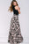 39206 Floral Jewel  A-line Dress