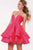 Nice-looking Short Dress in Deep Sweetheart Neckline 39475
